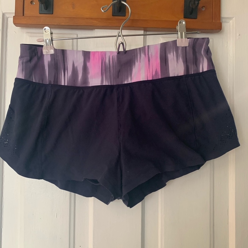 💌SOLD💌 Navy Laser Cut Navy Lululemon Running Shorts